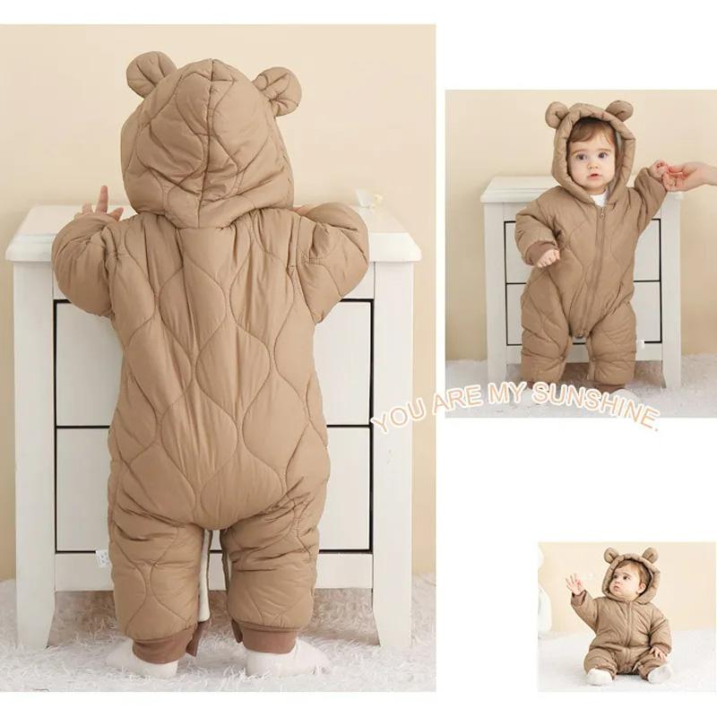 ทารกแรกเกิดทารกRomperฤดูหนาวTh - Cotton Baby Onesies Zipper บทวิจารณ์และราคา