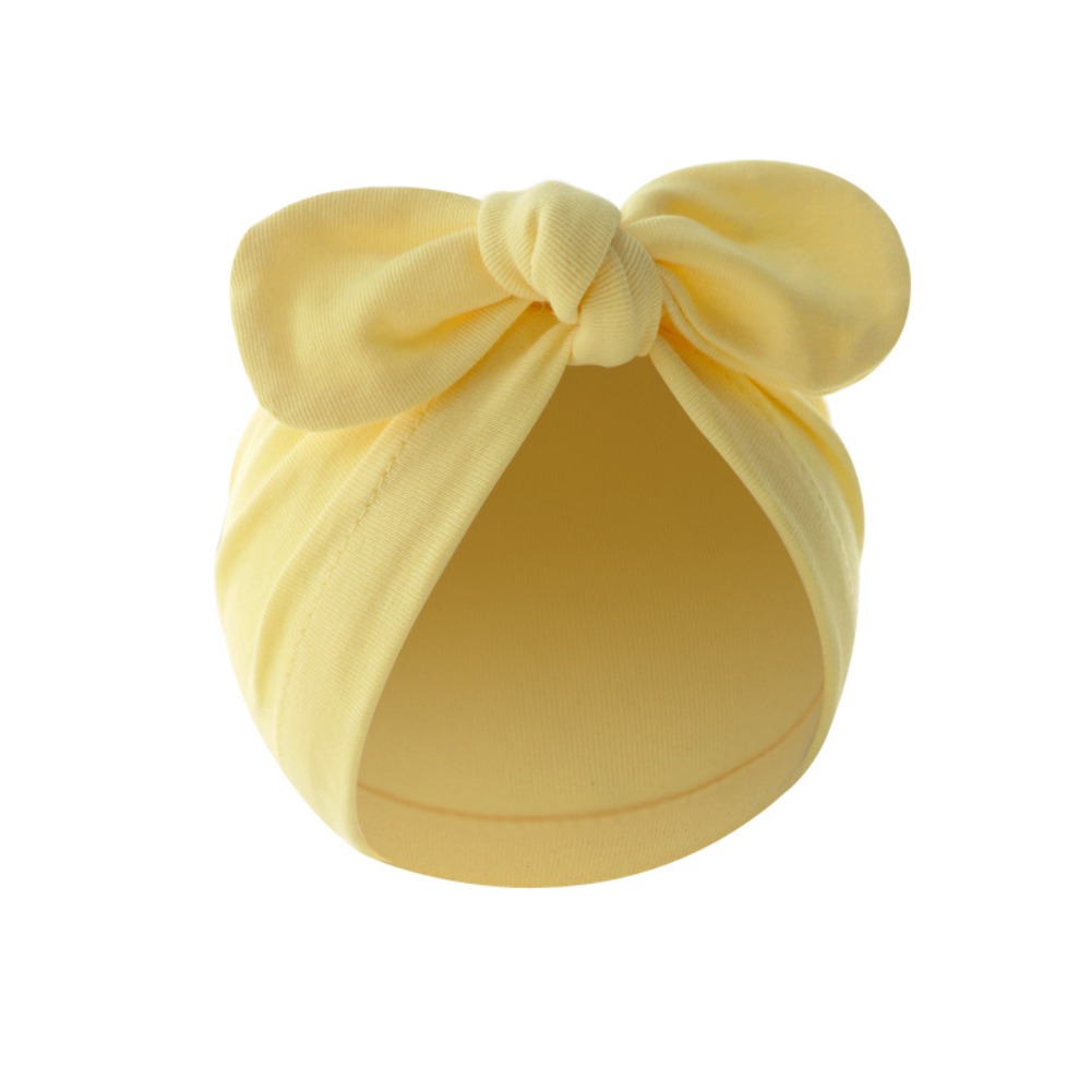 หมวกไหมพรมน่ารัก ลายดอกไม้ ผูก - Infant Beanie Hat With Ears บทวิจารณ์และราคา