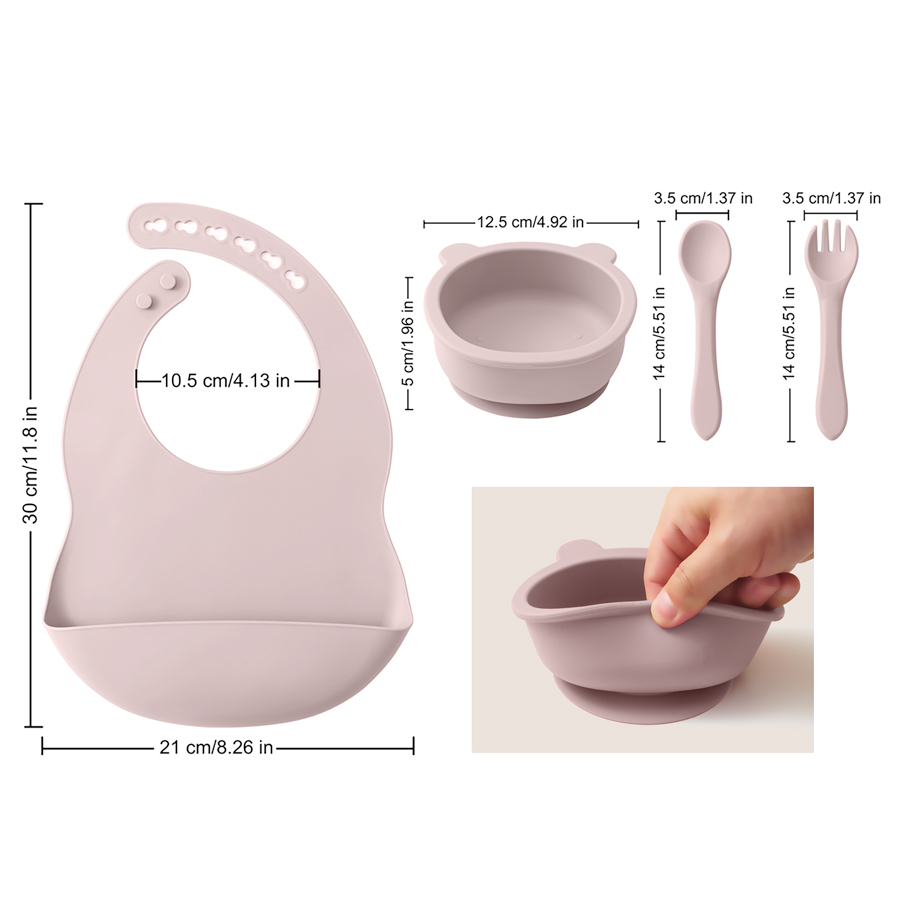 ชุดให้อาหารเด็กทารกบนโต๊ะอาหาร - Waterproof Baby Bibs Silicone บทวิจารณ์และราคา