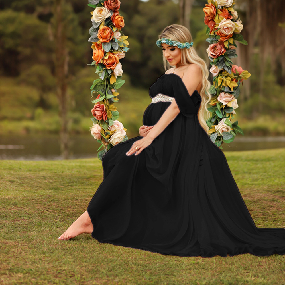 ชุดเดรสยาวสำหรับถ่ายภาพคนท้อง  - Maternity Wear บทวิจารณ์และราคา