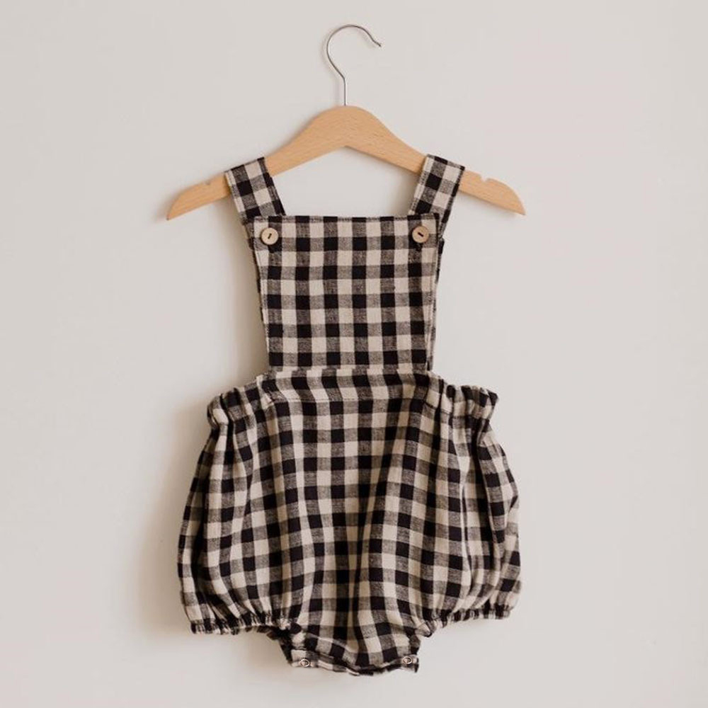 ชุดจั้มสูทเด็กผู้หญิงเด็กผู้ชา - Baby Summer Linen Sleeveless Jumpsuit บทวิจารณ์และราคา