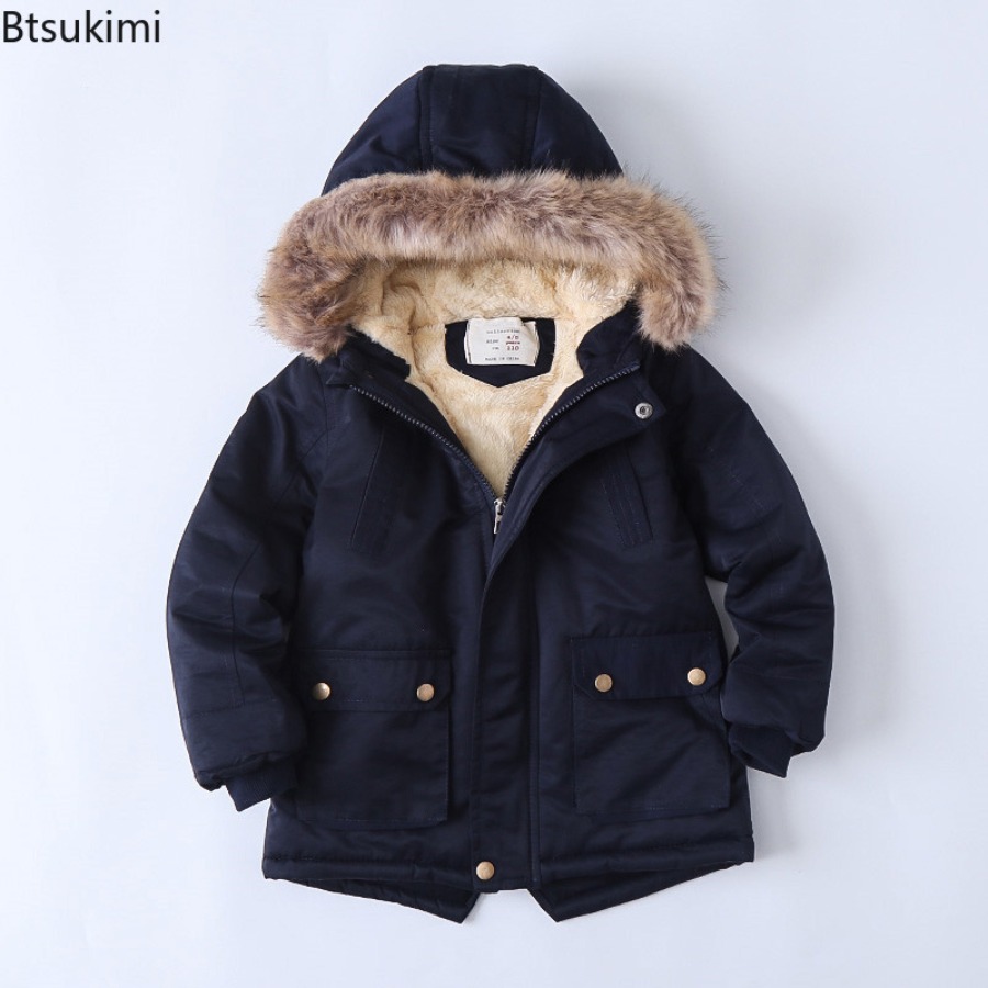 เสื้อโค้ทเด็กบุขนแกะหนานุ่ม แจ - Toddler Boy Winter Fleece Jacket บทวิจารณ์และราคา