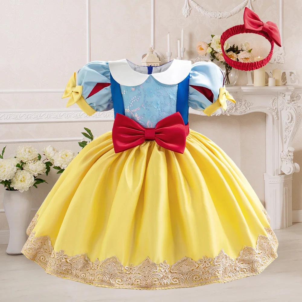 ชุดเดรสปาร์ตี้ Tutu สีเหลืองสำ - Toddler Girl Tulle Party Dress บทวิจารณ์และราคา